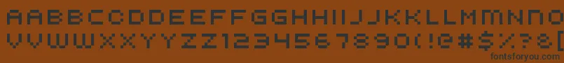 Шрифт Kroeger0854 – чёрные шрифты на коричневом фоне