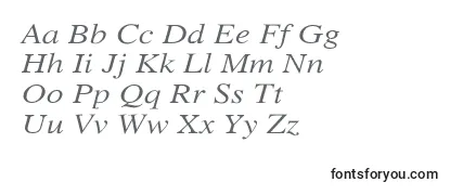 Обзор шрифта XeroxSerifWideItalic