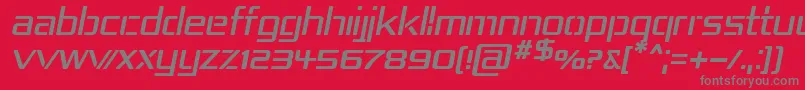Repub4i ffy Font – Gray Fonts on Red Background