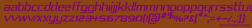 Repub4i ffy Font – Purple Fonts on Brown Background