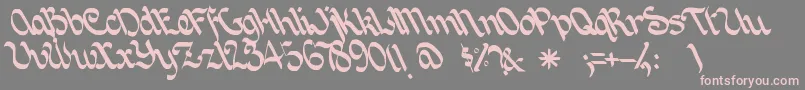 Joincaz Font – Pink Fonts on Gray Background