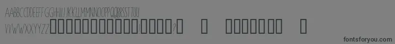 WindsorHand Font – Black Fonts on Gray Background