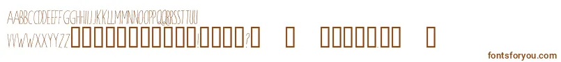 WindsorHand Font – Brown Fonts on White Background