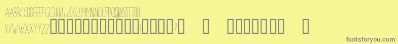 WindsorHand Font – Gray Fonts on Yellow Background