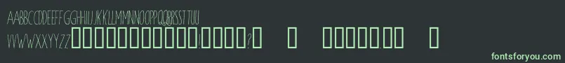 WindsorHand Font – Green Fonts on Black Background