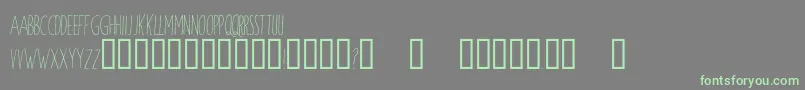 WindsorHand Font – Green Fonts on Gray Background