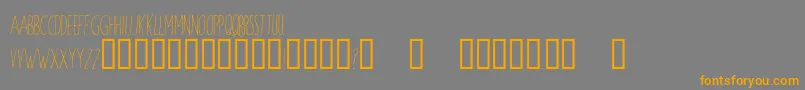 WindsorHand Font – Orange Fonts on Gray Background