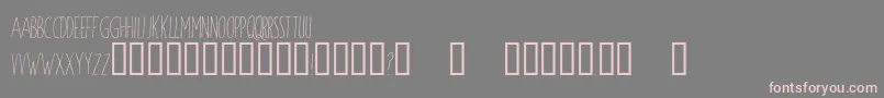 WindsorHand Font – Pink Fonts on Gray Background