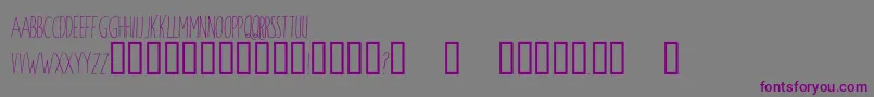 WindsorHand Font – Purple Fonts on Gray Background