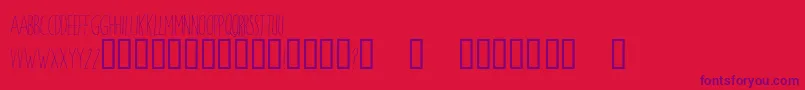 WindsorHand Font – Purple Fonts on Red Background