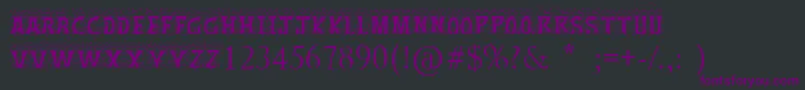 ChristmasSnow Font – Purple Fonts on Black Background