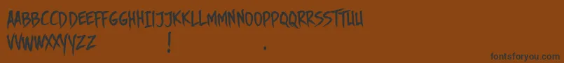 Подробнее о шрифте DhfStoryBrush Шрифт DhfStoryBrush – чёрные шрифты на коричневом фоне
