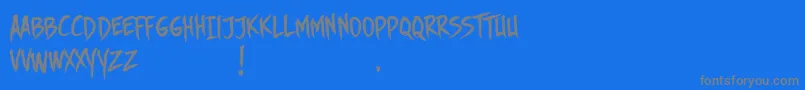 Weitere Informationen zur DhfStoryBrush-Schriftart DhfStoryBrush-Schriftart – Graue Schriften auf blauem Hintergrund
