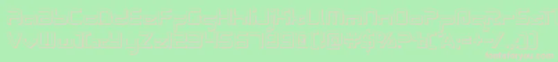 Radiospace3D Font – Pink Fonts on Green Background