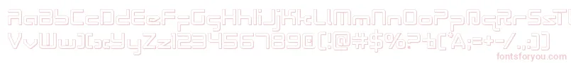 Radiospace3D Font – Pink Fonts on White Background