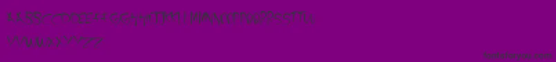 AJourney Font – Black Fonts on Purple Background
