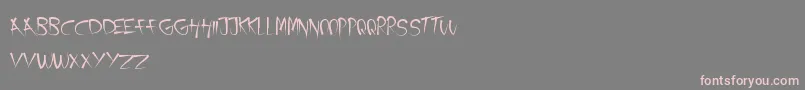 AJourney Font – Pink Fonts on Gray Background