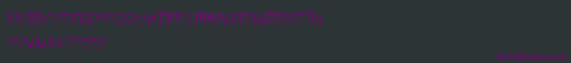 AJourney Font – Purple Fonts on Black Background