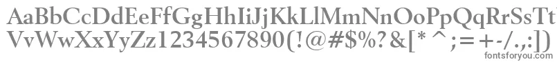 フォントRevival565BoldBt – 白い背景に灰色の文字