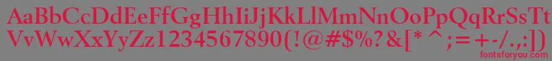 Revival565BoldBt Font – Red Fonts on Gray Background
