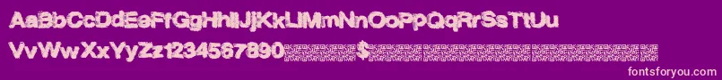 Spaceflight Font – Pink Fonts on Purple Background