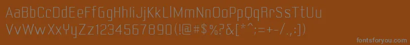Шрифт Yearlinglite – серые шрифты на коричневом фоне