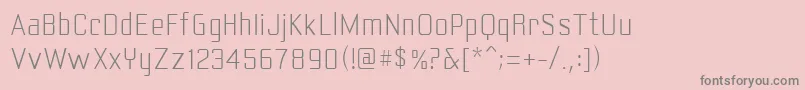 Police Yearlinglite – polices grises sur fond rose