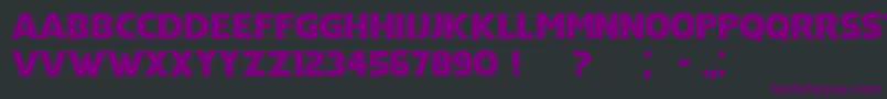 DuracellioRegular Font – Purple Fonts on Black Background