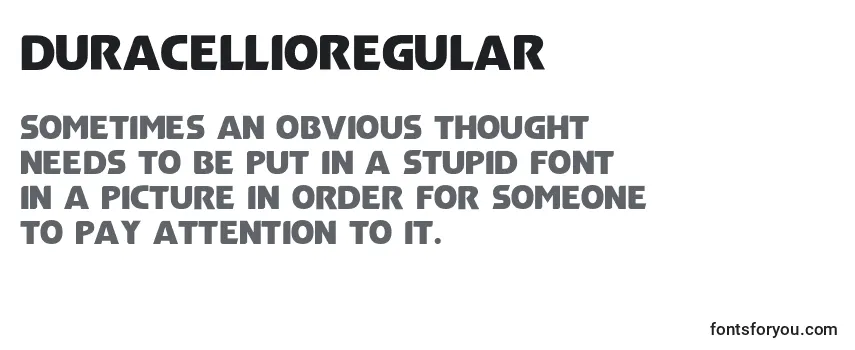 Review of the DuracellioRegular Font