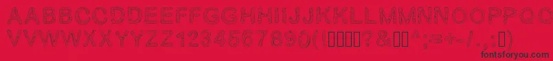 Gelstripped Font – Black Fonts on Red Background