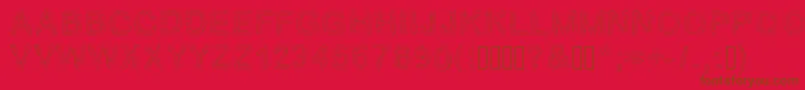 Gelstripped Font – Brown Fonts on Red Background