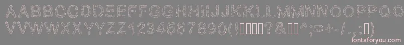 Gelstripped Font – Pink Fonts on Gray Background