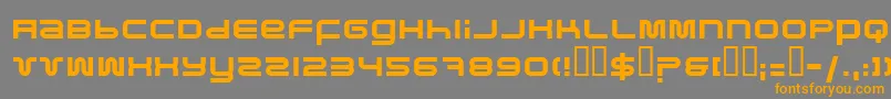 Pfuk Font – Orange Fonts on Gray Background