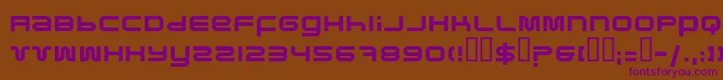 Pfuk Font – Purple Fonts on Brown Background