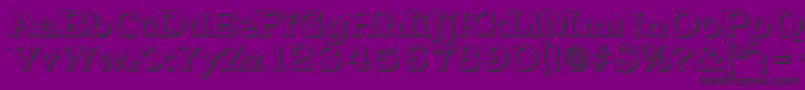 PenthouseshadowBold Font – Black Fonts on Purple Background