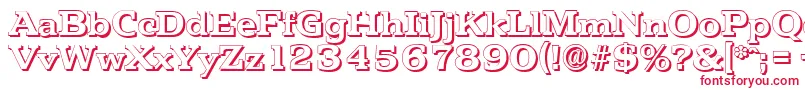 PenthouseshadowBold Font – Red Fonts