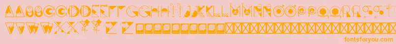 Awakemind Font – Orange Fonts on Pink Background