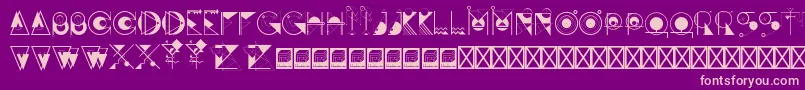 Awakemind Font – Pink Fonts on Purple Background