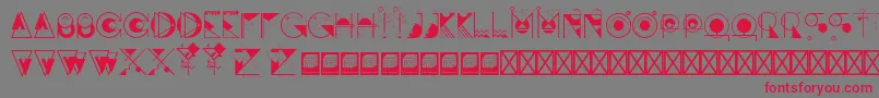 Awakemind Font – Red Fonts on Gray Background