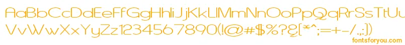 AsenineWide-Schriftart – Orangefarbene Schriften