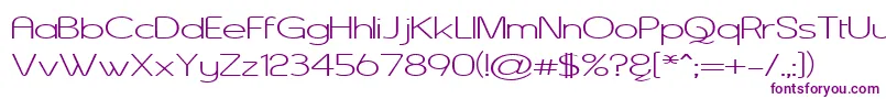 Шрифт AsenineWide – фиолетовые шрифты на белом фоне