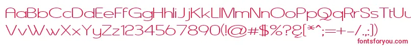 AsenineWide Font – Red Fonts