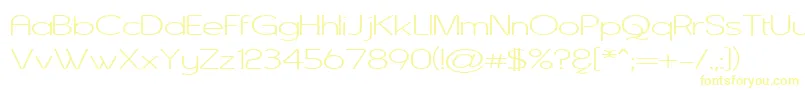 AsenineWide Font – Yellow Fonts