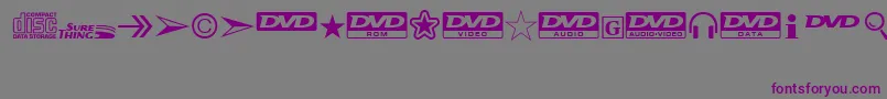 StMediaSymbols Font – Purple Fonts on Gray Background