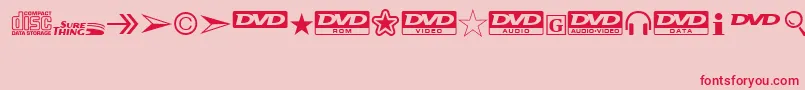 StMediaSymbols Font – Red Fonts on Pink Background