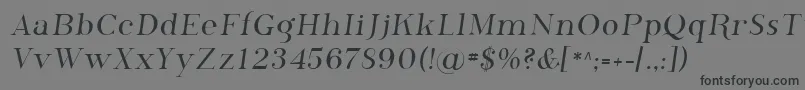 Czcionka Sfphosphorus – czarne czcionki na szarym tle