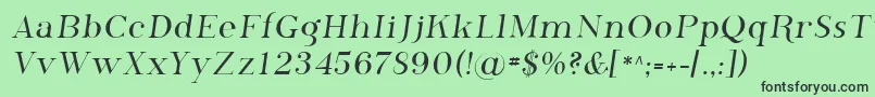 フォントSfphosphorus – 緑の背景に黒い文字