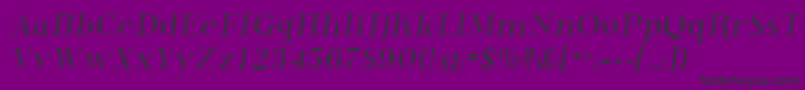 Sfphosphorus-Schriftart – Schwarze Schriften auf violettem Hintergrund