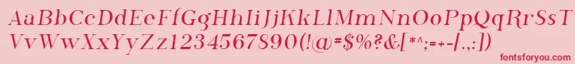 Sfphosphorus Font – Red Fonts on Pink Background