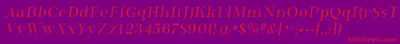 Sfphosphorus Font – Red Fonts on Purple Background